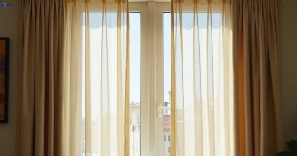 Dull dusty drapes in chadstone-vic before professional cleaning